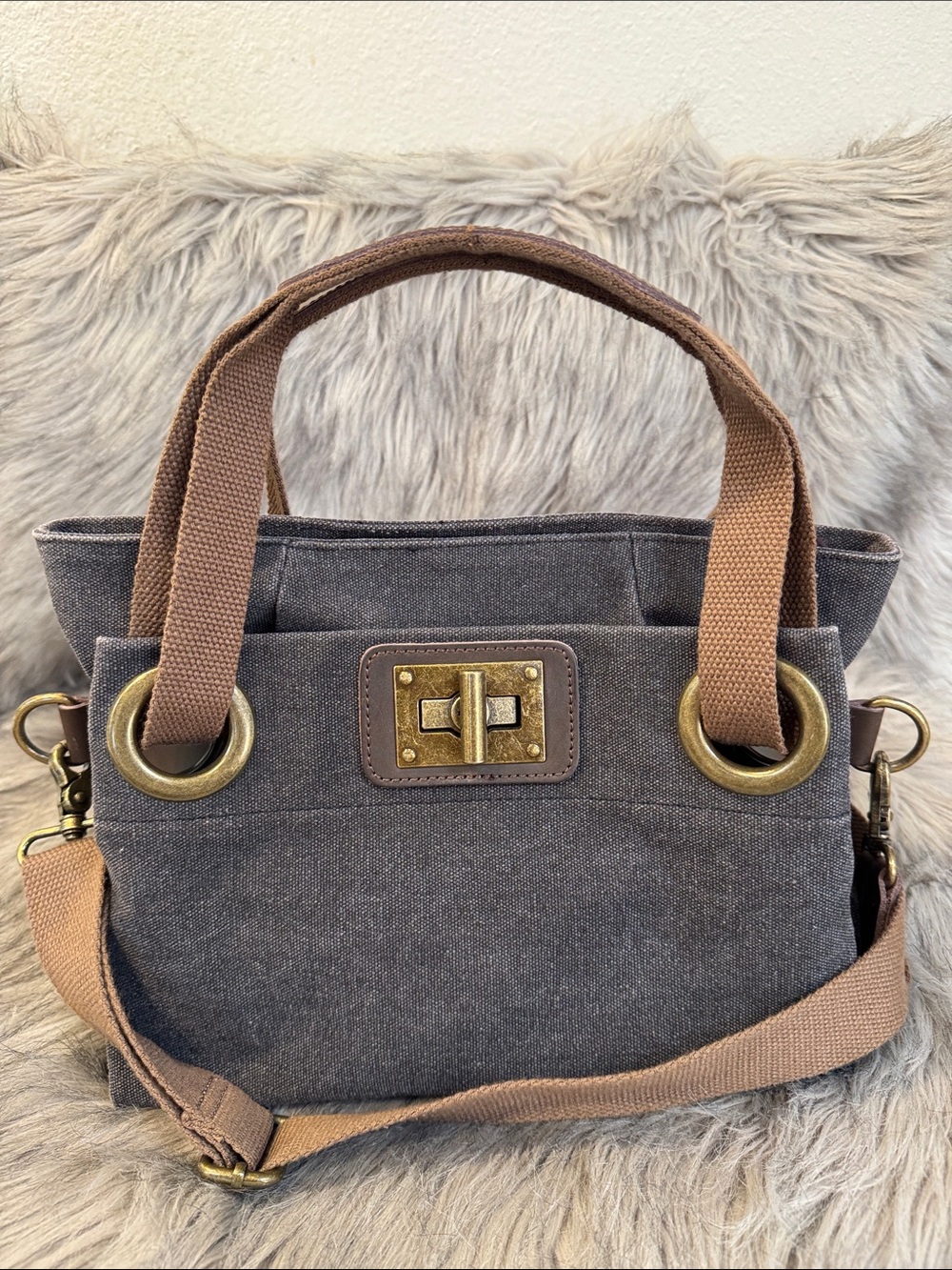 Zede Casual Canvas Shoulder/Crossbody Bag